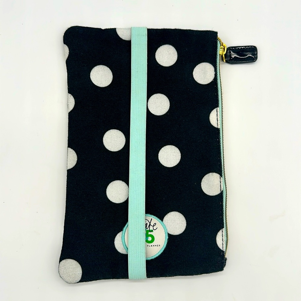 Happy Planner Storage Pouch - White Polka Dot
